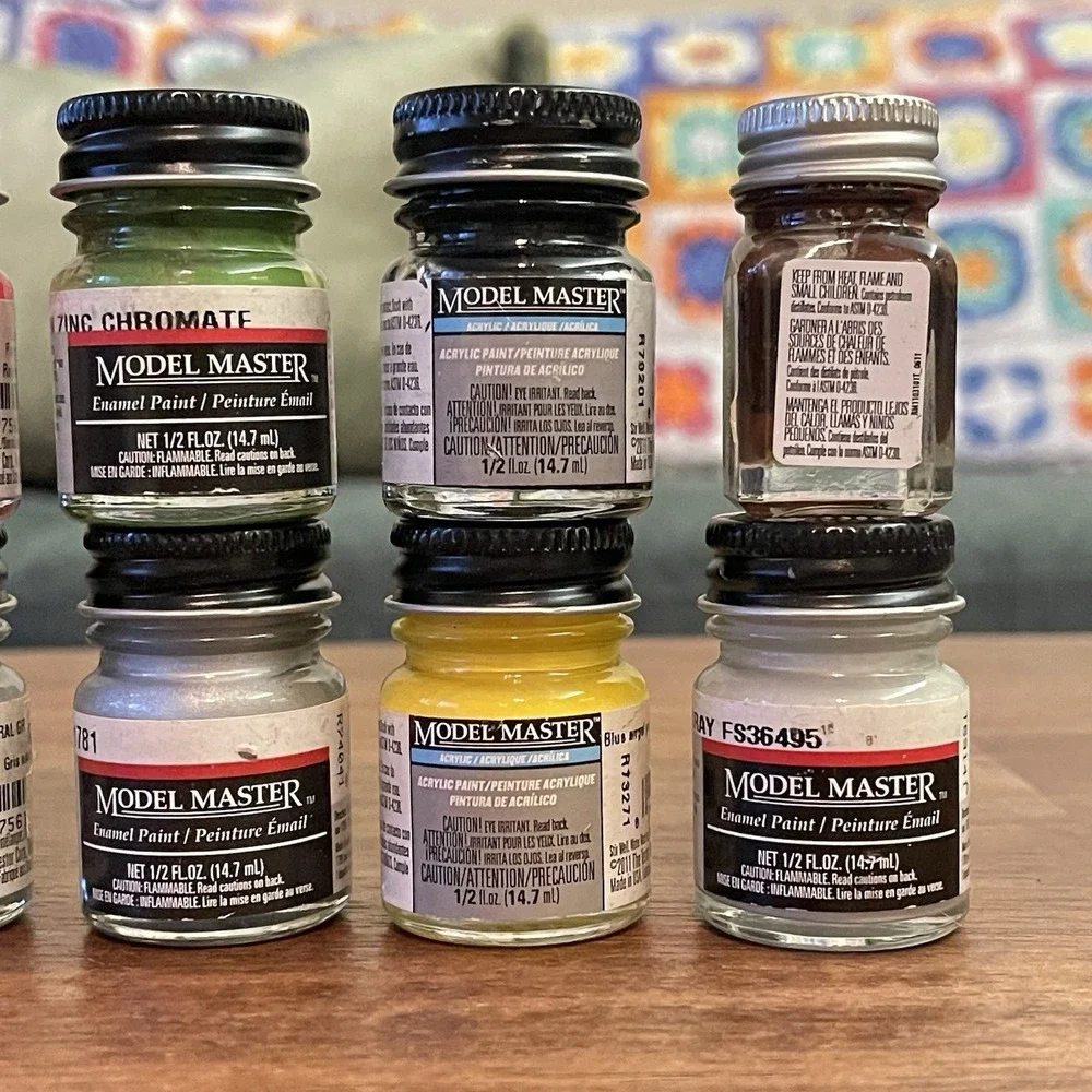 13 MODEL MASTER Acrylic/enamel Paint Lot 1/2‎ FL OZ UNTESTED